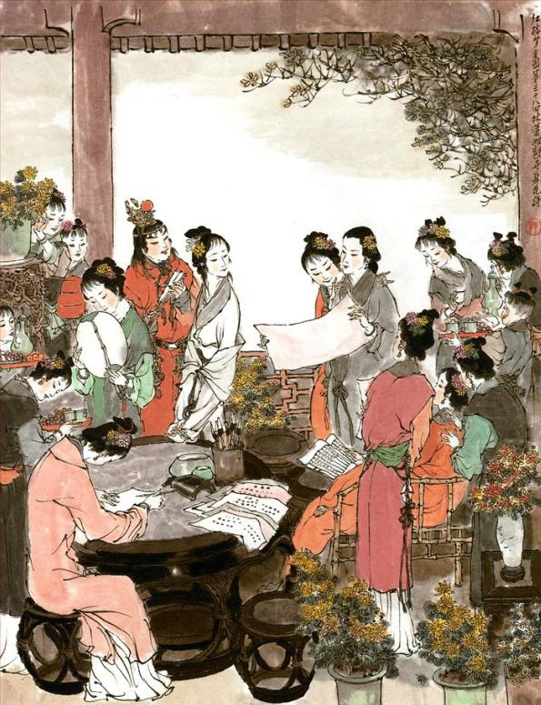 红楼梦里吃螃蟹场景